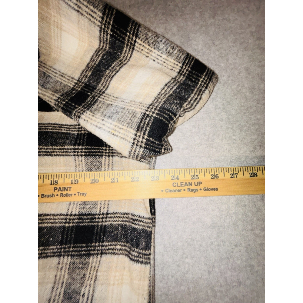 Thread & Supply Plaid Shacket Womens Large Flannel Shirt Jacket Lined - Picture 7 of 8
